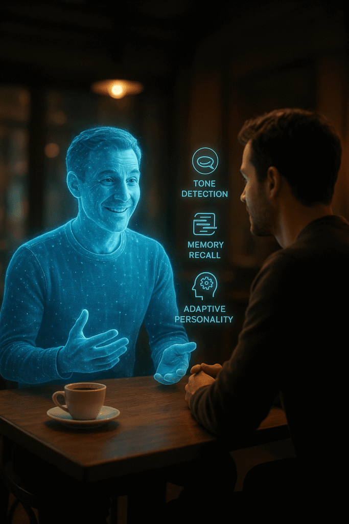 ChatGPT 5 talking naturally with a human, showing emotional awareness and realistic conversation flow